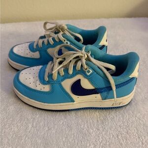 Kids Nike Air Force 1 LV8 2 GS Split Light Photo Blue shoes